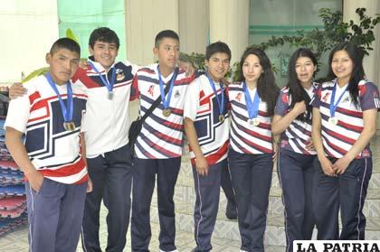 Los ganadores de la competencia de natación