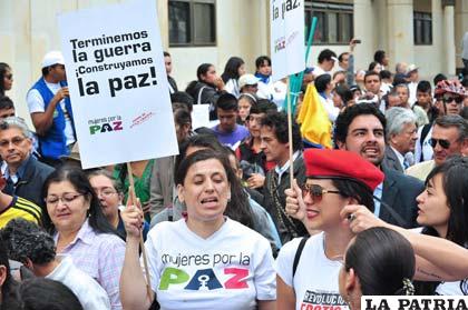 A pesar de la poca participación en la marcha de paz, colombianos quieren el fin de la guerra