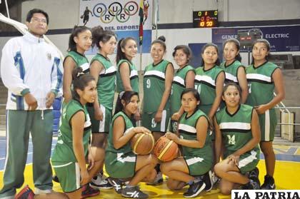 Las integrantes de la selección de Sacaba