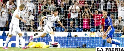 James Rodríguez anotó su primer gol en la Champions con la casaca del Madrid