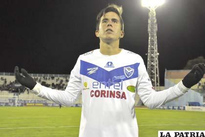 El festejo de Muñóz, autor del único gol