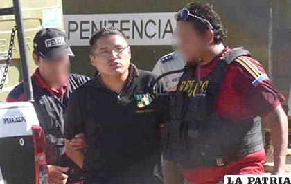 Exdirector de Régimen Penitenciario Cochabamba, Dennis Mejía, fue remitido a la cárcel de Arani