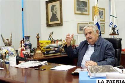 Presidente uruguayo, José Mujica, en Montevideo (Uruguay)