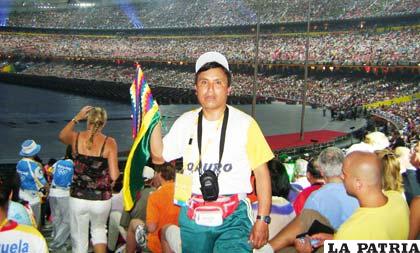 Fue parte del cuerpo técnico del equipo de ciclismo boliviano que participó en los Juegos Olímpicos de Pekín 2008