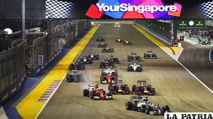 Vista panorámica de la competencia en Singapur