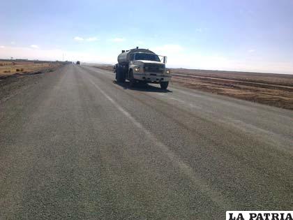 Obras viales en este importante camino