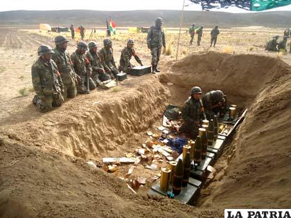 Soldados del “Camacho”, reactivaron la práctica del tiro de artillería