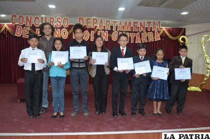 Ganadores del Concurso Departamental de Piano, Violín y Guitarra