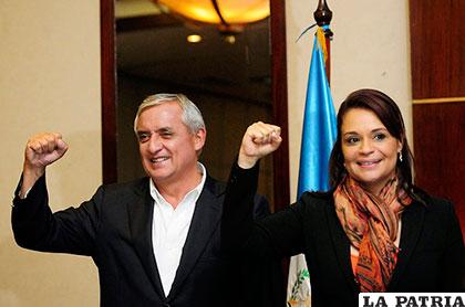 El ex presidente de Guatemala, Otto Pérez Molina y la ex vicepresidenta, Roxana Baldetti /utopiarossa.blogspot.com