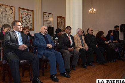 De izquierda a derecha Raúl Villarroel,  Gervasio Agustín ´Cacho´ Mendieta,  Alex Terán, David Santalla y David Mondaca