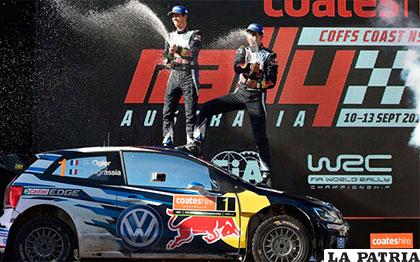 El festejo del francés Sebastien Ogier /sport.es