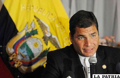 El presidente de Ecuador, Rafael Correa /resumendelsur.com.ar