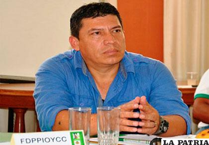 El ex director ejecutivo del Fondioc, Marco Antonio Aramayo Caballero /Erbol