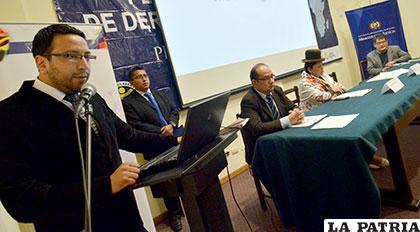 El viceministro de Justicia, Diego Jiménez se refiere al origen de los derechos universales /APG