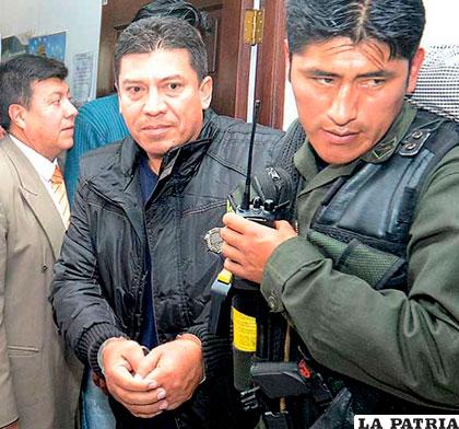 El ex director del Fondioc, Marco Antonio Aramayo detenido por presuntos hechos de corrupción /OPINION.COM.BO