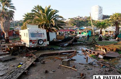 El sismo de magnitud que azotó gran parte de Chile dejó 13 víctimas mortales /www.emol/Archivo