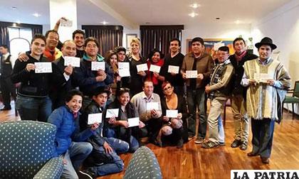 Representantes nacionales del movimiento GLBT en Bolivia