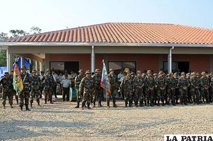 El nuevo cuartel de Yapacaní tuvo un costo de 9,4 millones de bolivianos /abi.bo