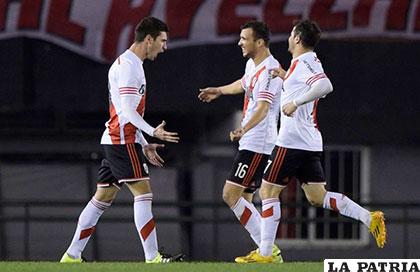 El festejo de los jugadores de River Plate /conmebol.com
