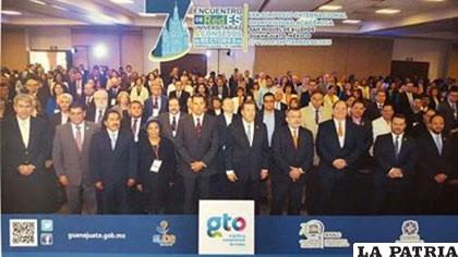 Los rectores que participaron en el encuentro en México