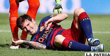 Messi se lesionó el sábado en el partido frente a Las Palmas, estará fuera por ocho semanas /lapatilla.com