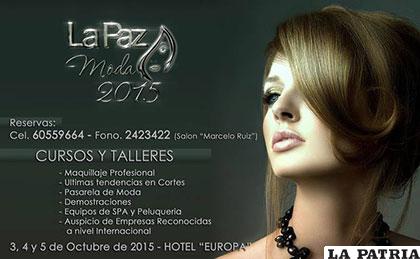 Afiche promocional, La Paz Moda 2015