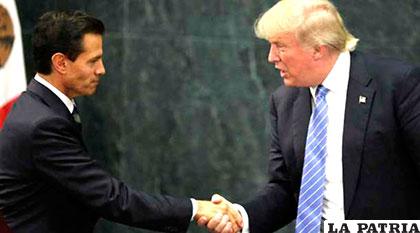 Peñanieto y Trump se dan la mano tras reunión privada /elcomercio.com