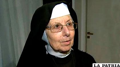 Hermana Alba Martínez, responsable del convento donde se encontró dinero /notitotal.com