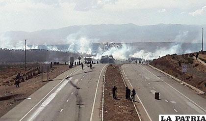 Una imagen del enfrentamiento que se tuvo el 25 de agosto en Panduro
