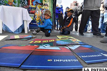 La niñez fue parte del día de la cultura tributaria /APG