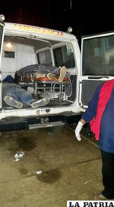 Dos de los fallecidos en la ambulancia /ANF

