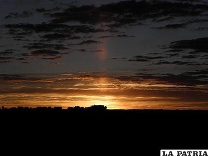 Un hermoso amanecer en Pumiri