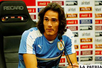 Edinson Cavani, delantero de la selección uruguaya /quepasanoticias.com