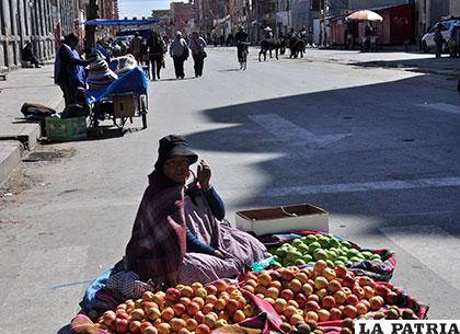 Los comerciantes trabajaron con normalidad por ser su única fuente de ingreso