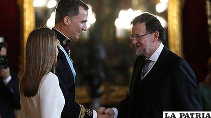 Felipe VI junto al presidente Mariano Rajoy /rtve.es
