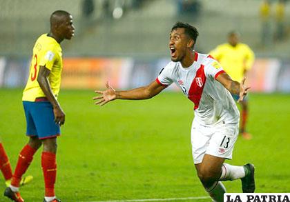 Renato Tapia en el 77 marcó el gol del triunfo para la selección peruana /peru21.pe
