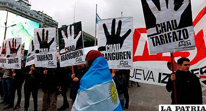 Argentinos mostraron desacuerdo con alza de tarifas decretadas por el gobierno /sputniknews.com