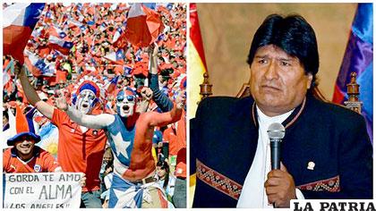 Morales indignado por los insultos de la barra chilena /diariocorreo.pe