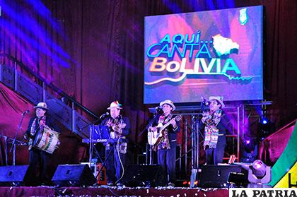 Los Taquipayas en el Festival de la Canción Boliviana de la anterior gestión