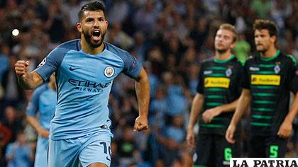 Triplete del Â´KunÂ´ para la victoria del City 4-0 ante Borussia M.