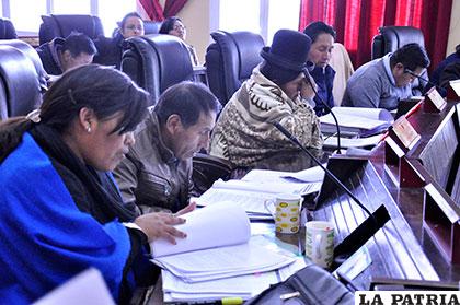 Sesión ordinaria de la Asamblea Legislativa Departamental de Oruro (ALDO) /Archivo