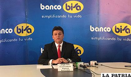 Jorge Fiori, vicepresidente regional de Banco BISA /EXTEND