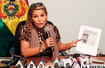 La senadora Añez quiere que el Gobierno intervenga en el supuesto plagio /UD