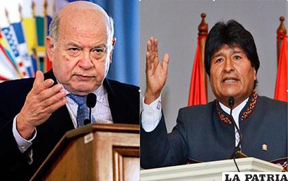 Evo Morales y José Miguel Insulza