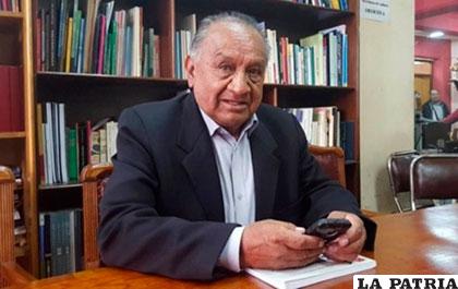 Gróver Alejandro, secretario ejecutivo de los jubilados de Bolivia /ANF