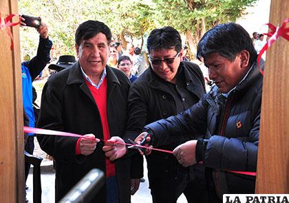 Ramírez en la inauguración de Infectología
