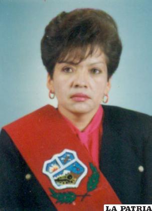Fue la primera alcaldesa 
subrogante de Oruro