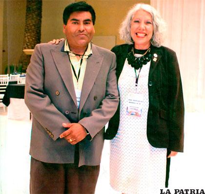 Junto a Manuela Berrocal, una especialista colombiana