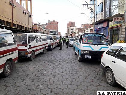 Así lucía este sector en horas de la tarde