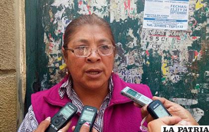Lili Cortez, representante de Trabajadoras Sexuales de Bolivia /ANF